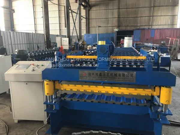 Professional Low Price Double Layer Roof Roll Forming Machine Tile Pressing Forming Machine photo-5