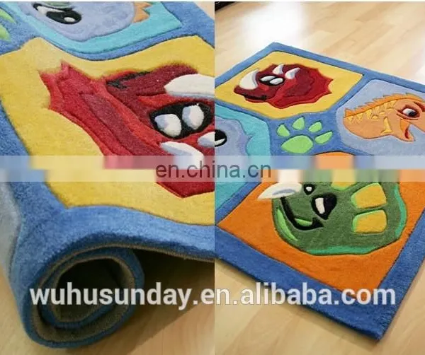 Kids Home Designs Bedroom Decorating Cartoon Design Shaggy Carpet photo-2