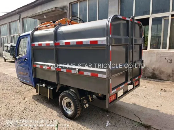 Gasoline Tricycle Cargo Loader Lovol Three Wheeler Waste Management 3CBM photo-5