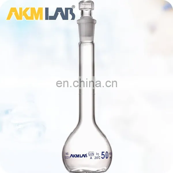 AKM LAB Glass A 100ml Volumetric Flask With Stopper photo-3