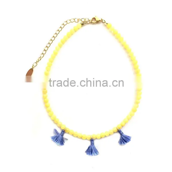 DC03-25 New Arrival Bead Jewellery Bead Chain Necklaces Designs Custom Logo Necklaces photo-6