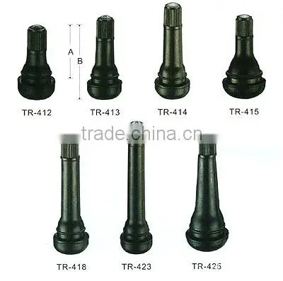 Tire Valves TR412/TR413/TR414 Snap-In Tubeless Valves