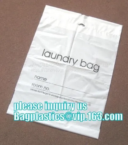DRY CLEANING GARMENT BAG COVER, SANITARY LAUNDRY BAG, HOTEL, LAUNDRY STORE, CLEANING SUPPLIES,HANGER photo-4