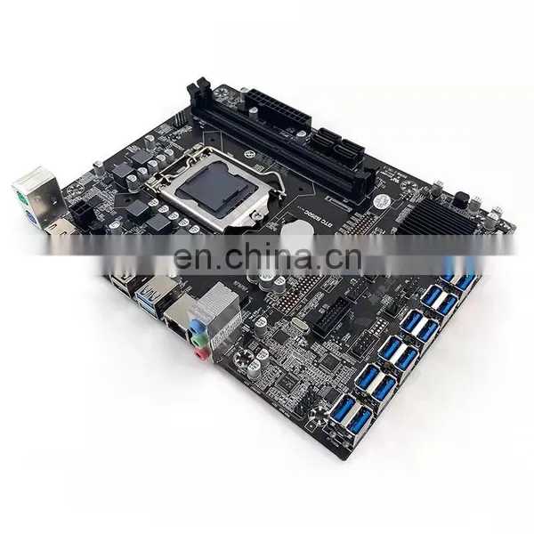 12 GPU Motherboard B250C USB3.0 to PCI-E 16X With 2 DDR4 DIMM Memory Slot LGA 1151 B250 Mainboard photo-3
