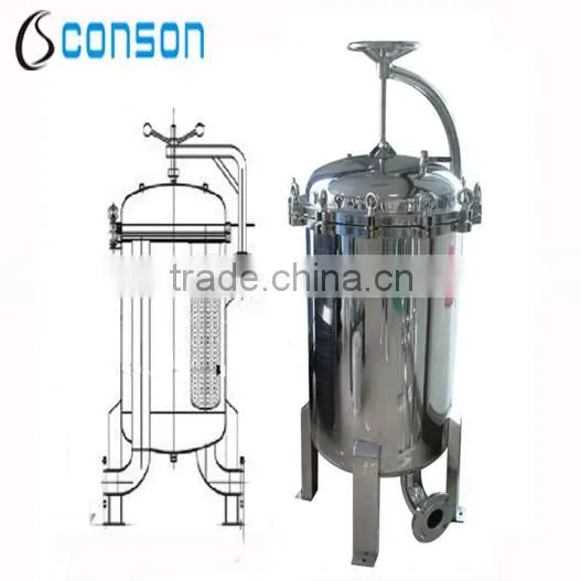 304 and 316 Stainless Steel Bag Filter Vessel