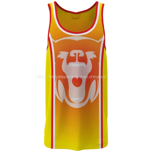 100% Polyester Sublimated Custom Basketball Jersey With no Limit to the Design and Colors