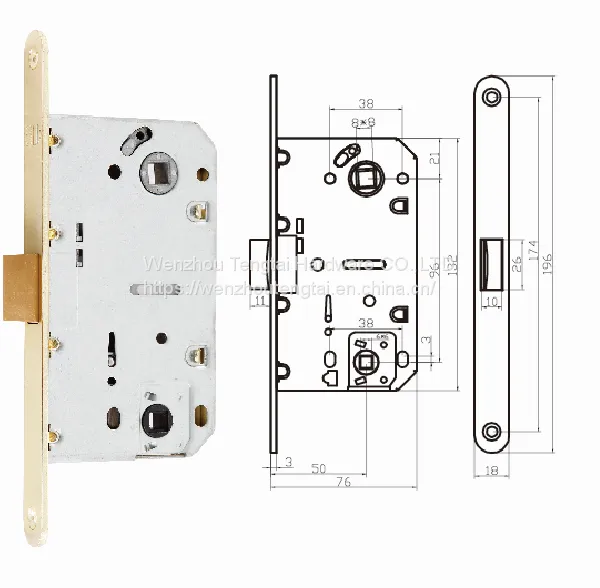 AGB Ukraine Russia Mortise Lock/Lock Body For Wooden Door
