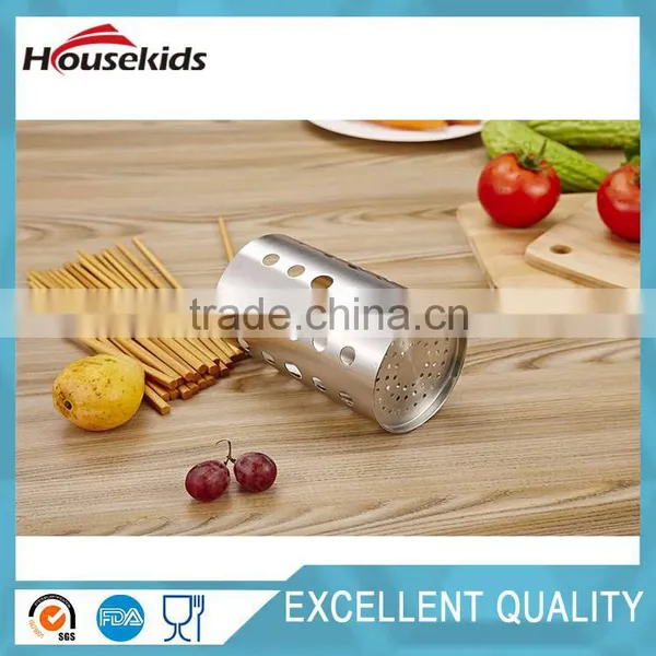 High Quality Thick Stainless Steel Circular Hole Tableware Cage Chopsticks Tube Storage photo-5