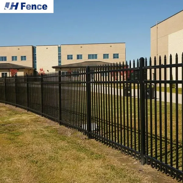 Galvanized Steel Hercules Pressed Spear Top Sustainable White Metal Fences Panels Iron Security Fencing Pool Garden Yard Fence photo-4