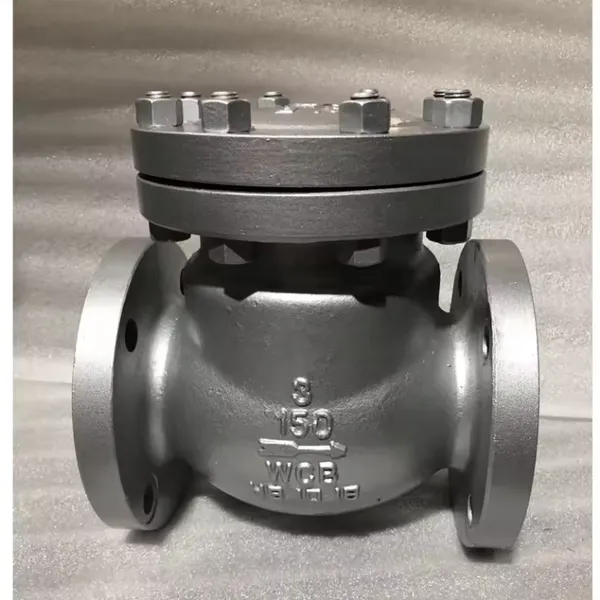 API WCB PN16 2in/4in/6in 150lb/300lb ANSI Cast Steel Stainless Steel Lift Swing Flange Check Valve photo-6