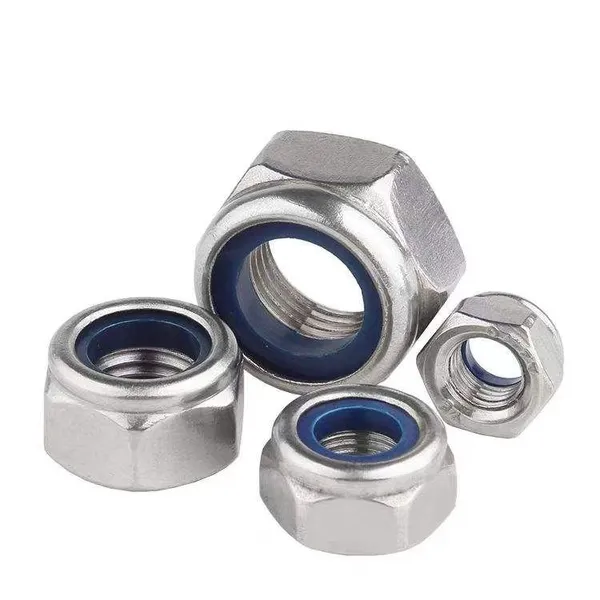 Stainless Steel Carbon Steel Nut DIN 985 Hex Nylon Lock Insert Nut Fastener
