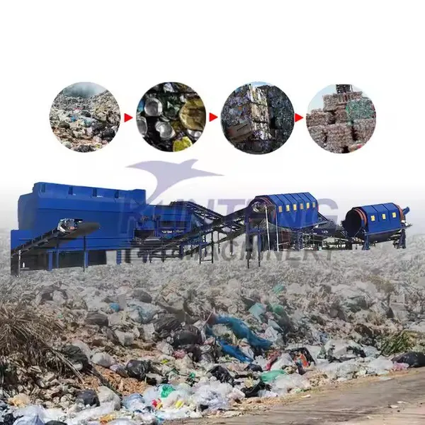 Commercial Waste Disposer Sorting of Waste Waste Processing Machine Trash Recycling Plant EPC