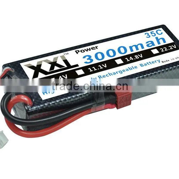 High-Rate Battery 3000mAh 7.4V for Airplane and Boat Models photo-3
