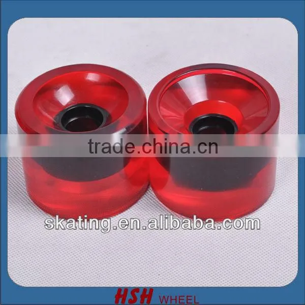 Chinese High Rebound Long Board Skate Board 69X55 PU Wheel photo-2