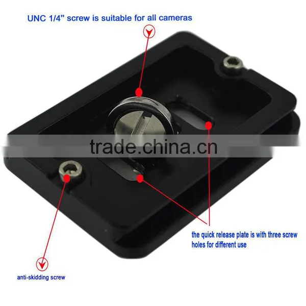 Travel Tourism Tripod Ball Head Quick Release Adapter Plate for Tripod PU60 photo-3