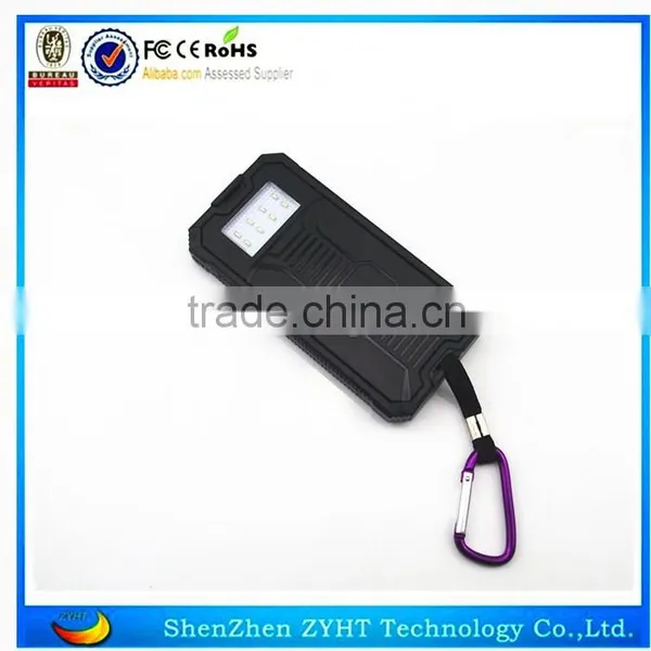 2016 Factory Price 10000mah/20000mah Solar Mobile Charger Solar Power Bank photo-3