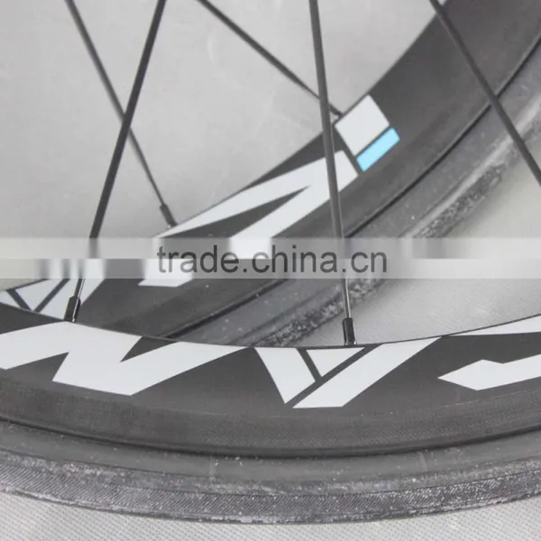 38mm Clincher Carbon Fiber Wheels Bicycle Wheelset Road Bike With Powerway R36 Hub Sapim Cx-ray Spoke photo-4