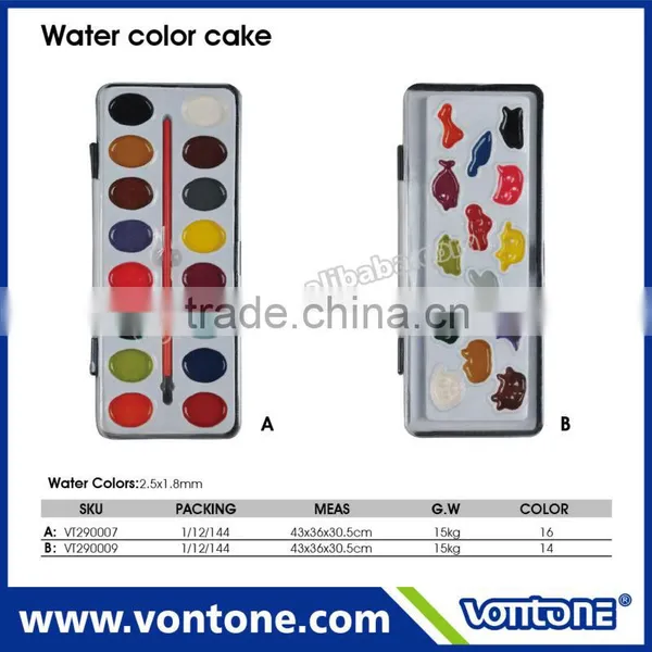 Water Colour Cake With Lots of Colourful Shape
