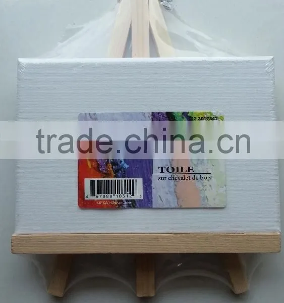 DIY Canvas on Wooden Easel Painting Set