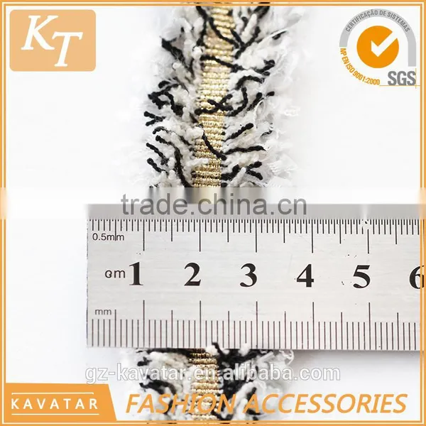Latest Fashion Trend Golden Ribbon Band With Colorful Fringe photo-3