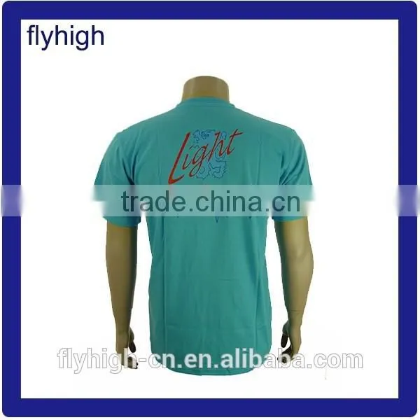 Unisex Light Blue Color Slik Printing 3XL Tee Shirt photo-2