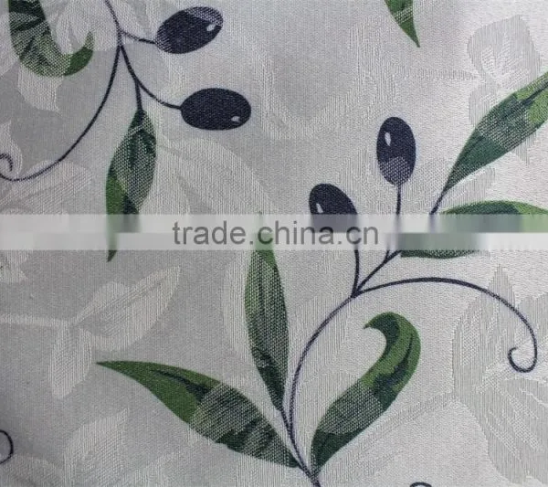 100% Polyester Popular Olive Printing Cheap Table Cloth photo-2