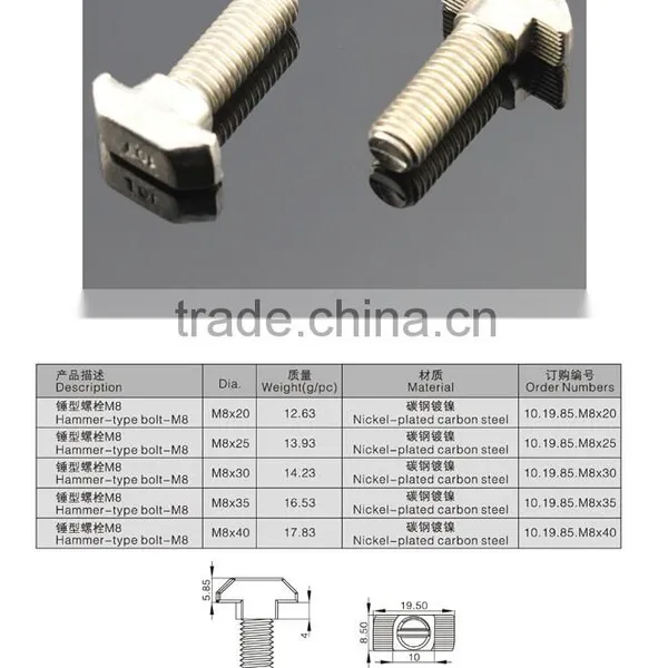 T Head Aluminium Bolt photo-4