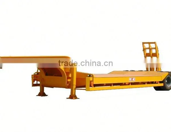 3 Axles 60 Tons Low Bed Trailer for Angola\Congo