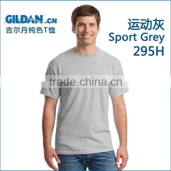 Plain Men's t Shirt - Trendy Quality 100% Cotton Crew Scoop Neck Tee For Men Assorted Color photo-2