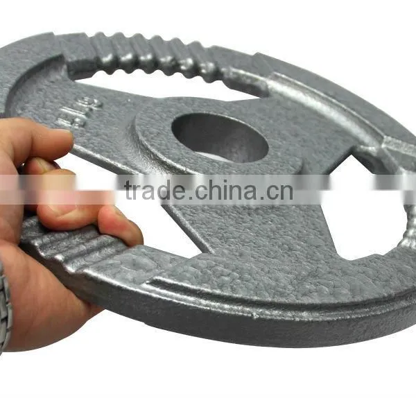 Grey Hammertone Olympic Plate With 3 Handles photo-2