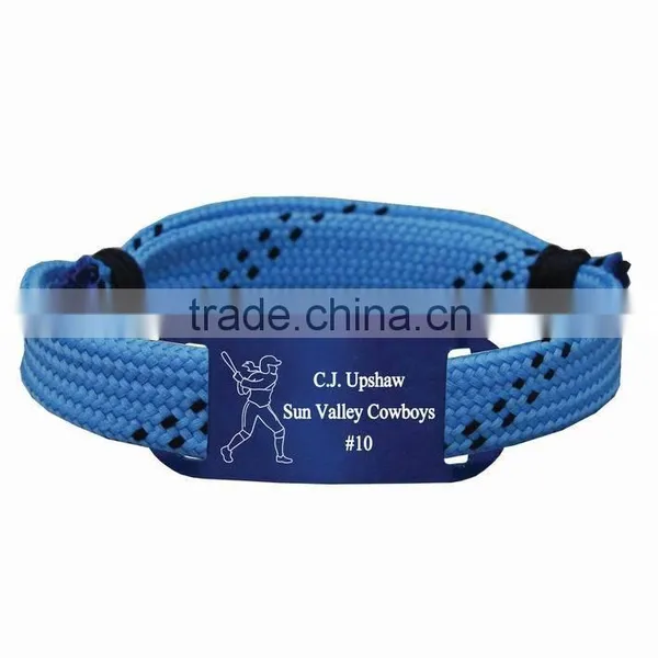 Wholesale Cheap Rope Lace Bracelet / Health Bracelet / Sports Printed Wristband photo-2
