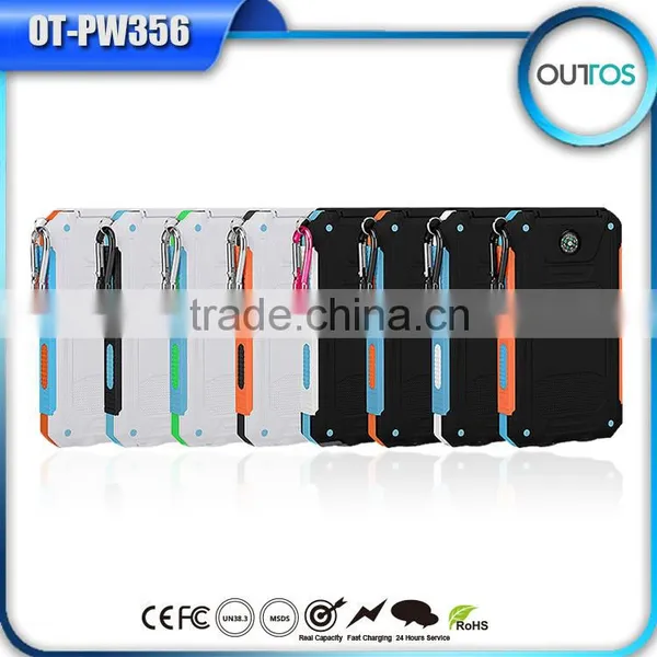 Wholesale Solar Cellphone Charger 8000mah Power Bank With Light photo-2