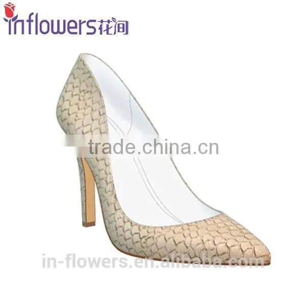 Fishskin Leather Wholesale High Heel Shoes