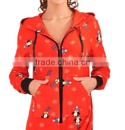 Women Cotton Sweat Women's Fleece Footless Onesie/Ladies Formal Jumpsuit/Adult Casual Cotton Romper photo-2