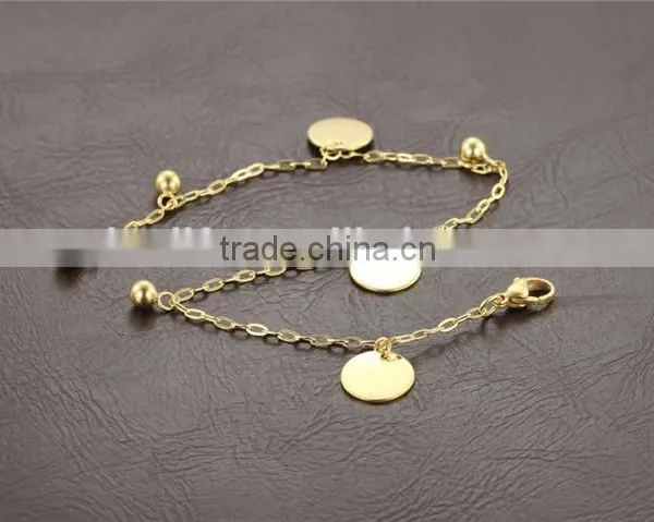 Schmuck Jewelry Tag Charms Stainless Steel Gold Anklets Prices for Women photo-4