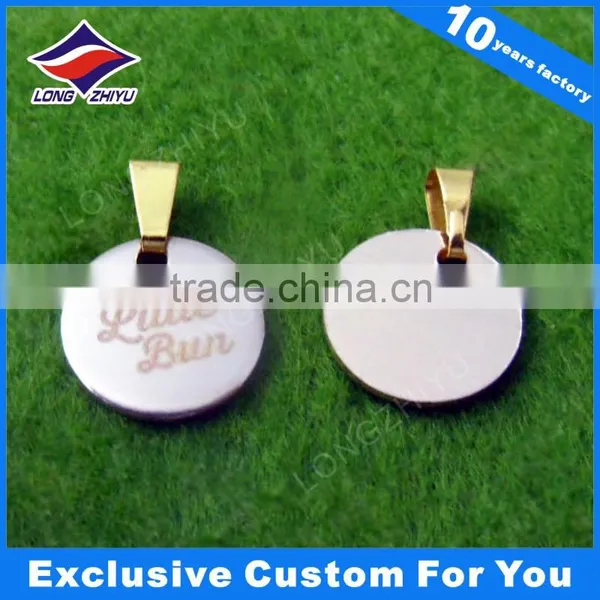 Laser Engrave QR Code Stainless Steel Dog Tag CIRCLE Tag Custom Engraved Pet Tag Quality Choice photo-2