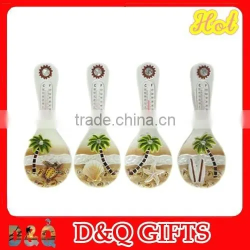 Souvenir Resin Embossing Stamp Magnets for Fridge With Thermometer photo-2