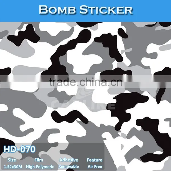 HD-069 Sticker Bomb Air Free Color Changing Car Vinyl Sicker photo-2