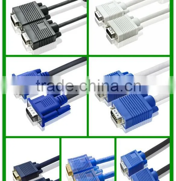 HD15PIN VGA CABLE MALE TO MALE FOR COMPUTER photo-2