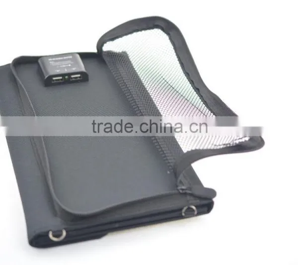 2016 Outdoor Fittings 12W 2Pcs Portable Foldable Solar Charger With 23-24% Solar Conversion Rate photo-4