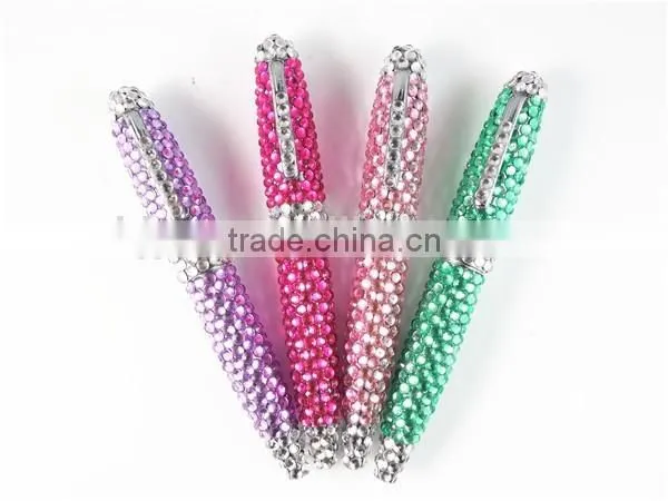 2015 New Style Cute Ball Pen Metal Mini Crystal Pen photo-2