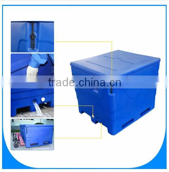 1000ltr Larger Size Insulated Cool Bins, Plastic Fish Box For Fishing Vessel photo-4
