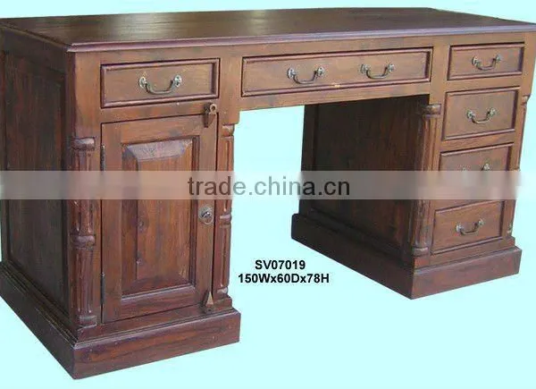Premium Quality New Classical Antique Nature Wooden Study Table Designs photo-2