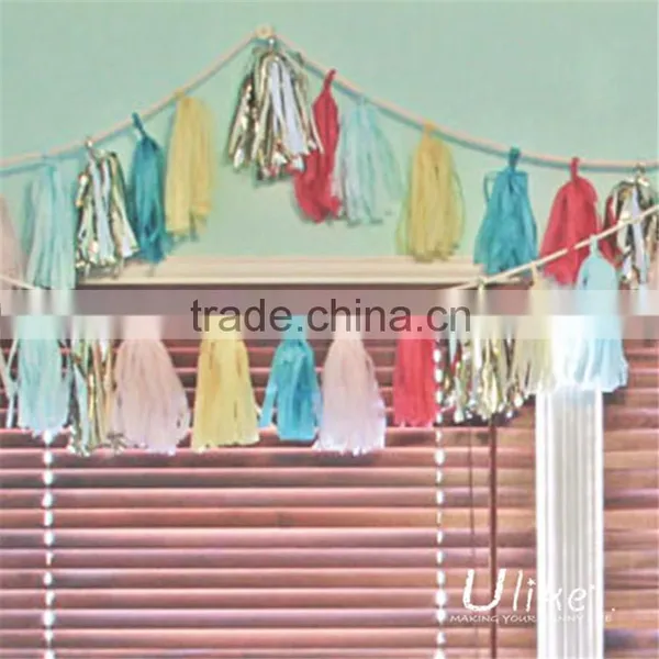Bulk Diy Tissue Tassel Garland Tissue Paper Garland photo-3
