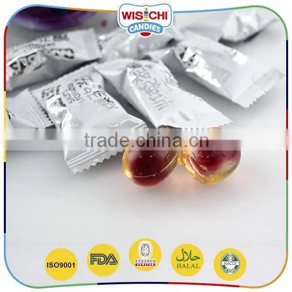 Sweet taste soft candy individual bag mini jam candy