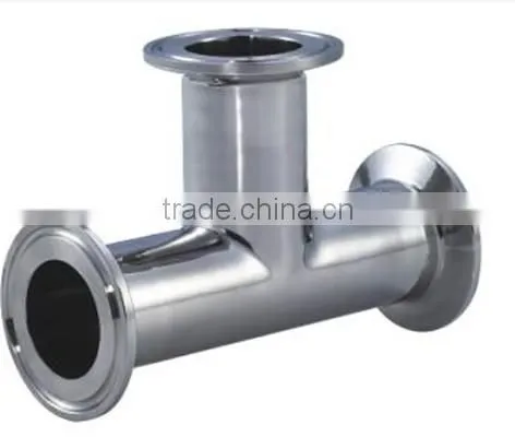 sanitary clamp tee stainless steel tee dairy processing pipe fitting