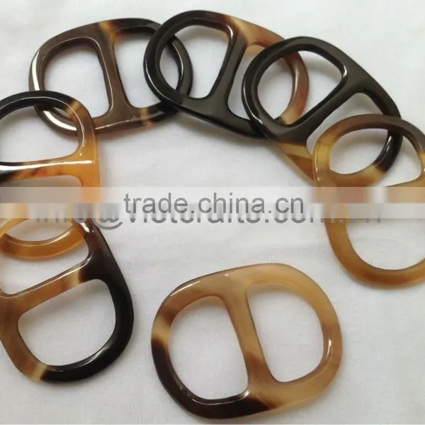 Water Buffalo Horn Scarf Ring, Large Size 7cm x 5cm