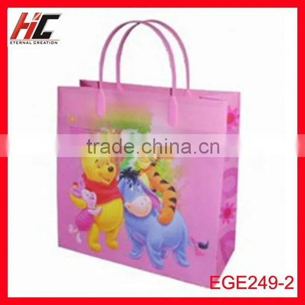 Wholesale Reusable PVC Cartoon Characters Shopping Bag