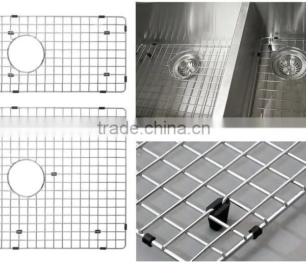 (70/30) Undermount Stainless Steel Handmade Kitchen Sink With Double Dowl Kitchen Sink Faucets photo-5