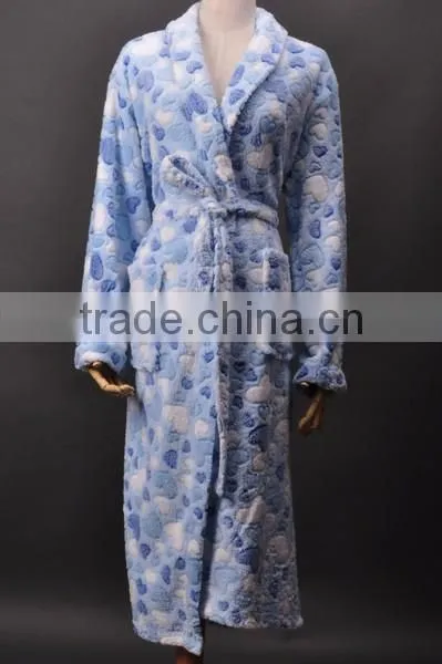 100% Polyester Eco-friendly Top Quality Colorful Coral Fleece Bathrobe photo-3